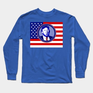 donald trump american flag Long Sleeve T-Shirt